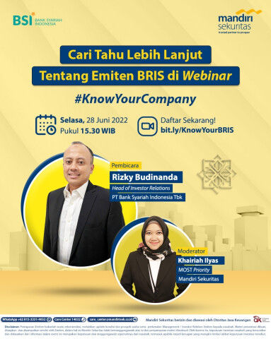 Mengulas Prospek Saham BRIS di Webinar #KnowYourCompany
